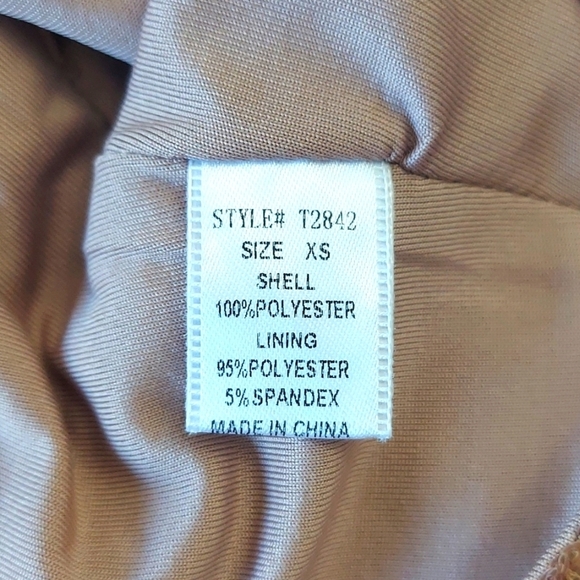 Gold Sequin Racerback Crop Top Size XS - Picture 5 of 12